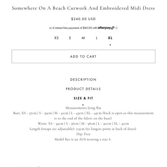 NWOT Chasing Unicorns Somewhere On A Beach Embroidered Cutwork Dress SZ XL EUC - Picture 12 of 12